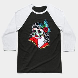 Day of the Dead Beauty Baseball T-Shirt